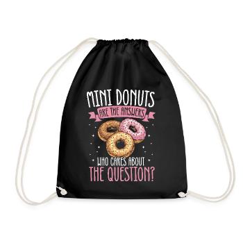 Beignets Beignets - Sac de sport léger - noir - Devant