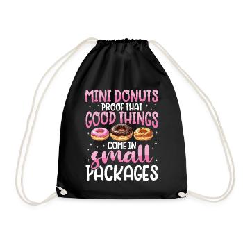 Beignets Beignets - Sac de sport léger - noir - Devant