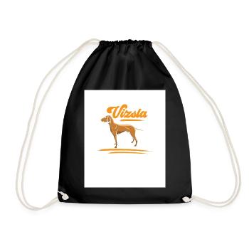 Ich gehöre zu dem Magyar Vizsla Vorstehhund - Turnbeutel - Schwarz - Vorne