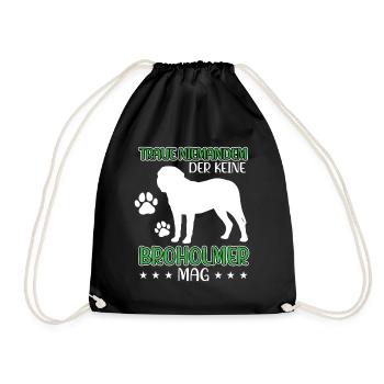 Broholmer trusts no one Broholmer - Drawstring Bag - black - Front