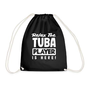 Joueur de tuba, détendez-vous Le joueur de tuba est - Sac de sport léger - noir - Devant