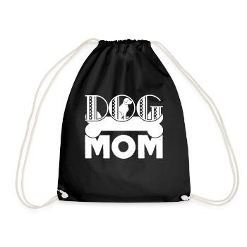 Mother's Day Dog Mom - Drawstring Bag - black - Front