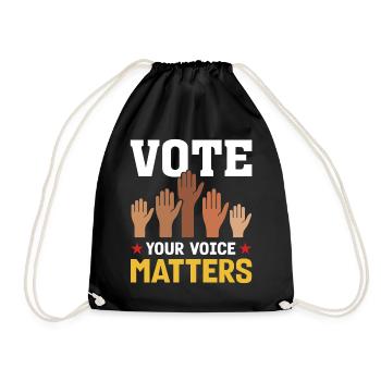 Votez Your Voice Matters Élection présidentielle - Sac de sport léger - noir - Devant
