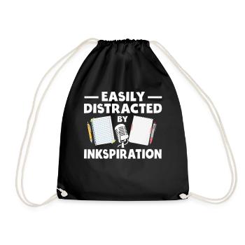 Poetry Slam Ink Stimulation Slam Poetry - Drawstring Bag - black - Front