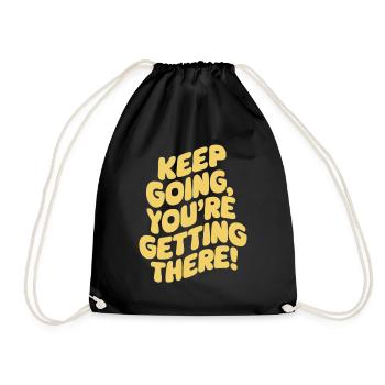 Continuez, vous pouvez le faire ! Motivation - Sac de sport léger - noir - Devant