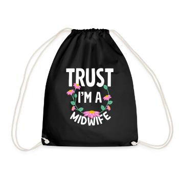 Croyez-moi, je suis sage-femme - Sac de sport léger - noir - Devant