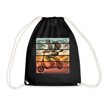 E-Scooter E-Scooter Kick Scooter - Drawstring Bag - black - Front