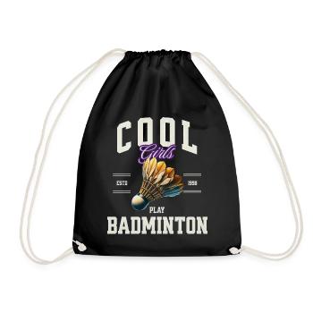 Badminton - Drawstring Bag - black - Front