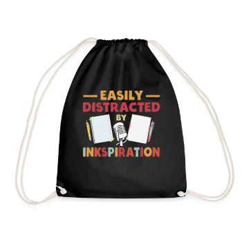 Poetry Slam Ink Stimulation Slam Poetry - Drawstring Bag - black - Front