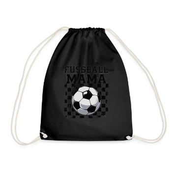 Fussball Mama - Turnbeutel - Schwarz - Vorne