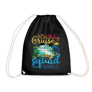 Anniversaire Croisière Squad 2025 - Sac de sport léger - noir - Devant