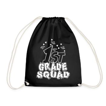 1st Grade Teacher 1st Grade Squad - Drawstring Bag - black - Front
