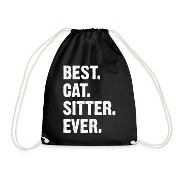 Best Cat Sitter Ever - Turnbeutel - Schwarz - Vorne