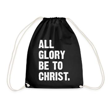 Toute la gloire à Christ - Sac de sport léger - noir - Devant