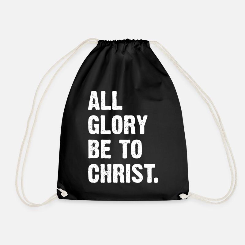 All Glory Be To Christ - Turnbeutel - Schwarz