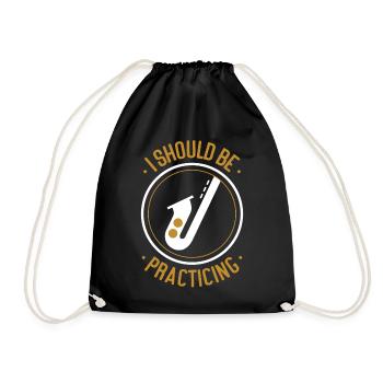 Saxophones que je devrais pratiquer - Sac de sport léger - noir - Devant