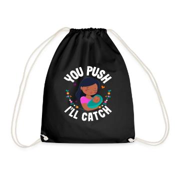 Vous appuyez sur J’attrape Midwife Design - Sac de sport léger - noir - Devant