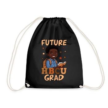 Future HBCU Grad - Turnbeutel - Schwarz - Vorne