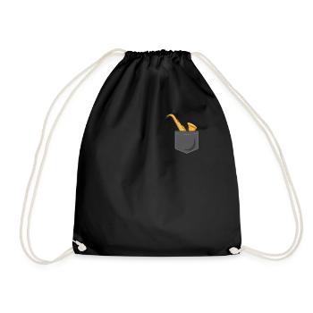 Saxophone Pocket - Turnbeutel - Schwarz - Vorne