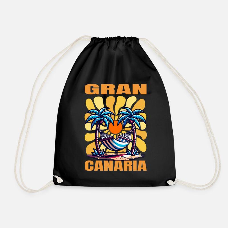 Gran Canaria - Turnbeutel - Schwarz