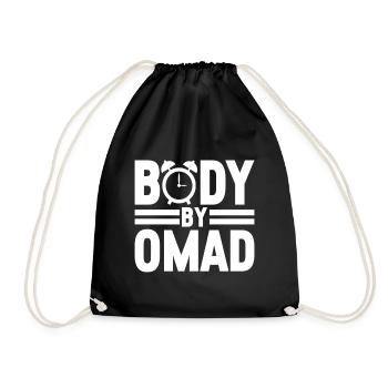 Intermittent fasting Intermittent fasting - Drawstring Bag - black - Front