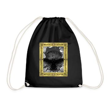 Halloween Raven Crow Birds Mystical - Drawstring Bag - black - Front