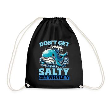 Observation des baleines Ne soyez pas salé Obtenez des créatures marines - Sac de sport léger - noir - Devant