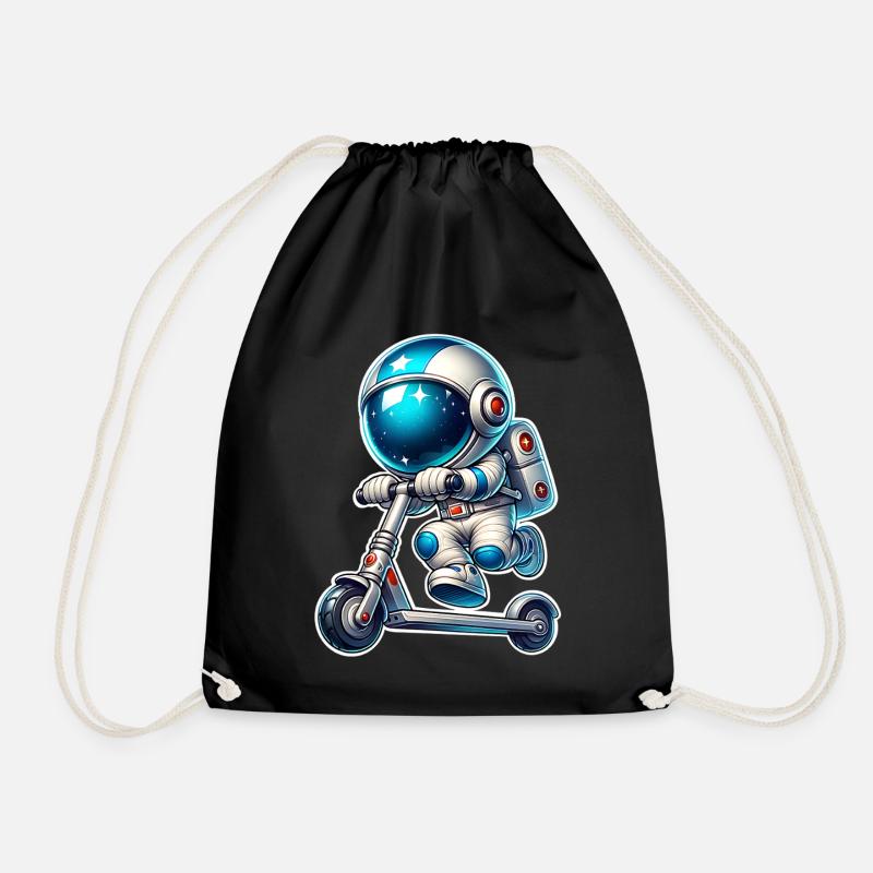E-Scooter E-Roller Astronaut Scooter - Turnbeutel - Schwarz