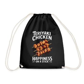 Poulet Teriyaki Bonheur Sur Un Bâton - Sac de sport léger - noir - Devant