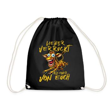 Girafe folle Mieux fou que l’un d’entre nous - Sac de sport léger - noir - Devant