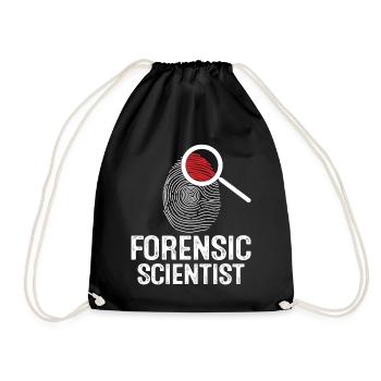 Forensic Scientist Criminology Evidence - Drawstring Bag - black - Front