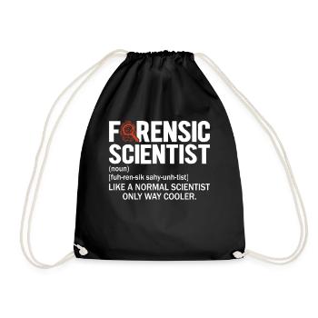Scientifique médico-légal Drôle Définition Scène de crime - Sac de sport léger - noir - Devant