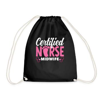 Sage-femme certifiée Stolz - Sac de sport léger - noir - Devant