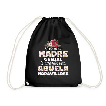 You're a Great Mother and a Wonderful Grandmother - Drawstring Bag - black - Front