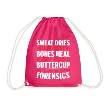 La sueur sèche Le sang Caillots Les os guérissent Drôle - Sac de sport léger - fuchsia - Devant