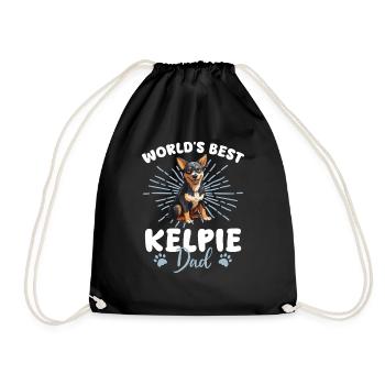 Chien Kelpie australien Le meilleur papa Kelpie du monde - Sac de sport léger - noir - Devant