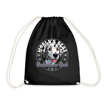 Le meilleur papa dalmatien du monde Papa dalmatien - Sac de sport léger - noir - Devant