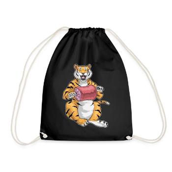 Viande de tigre - Sac de sport léger - noir - Devant