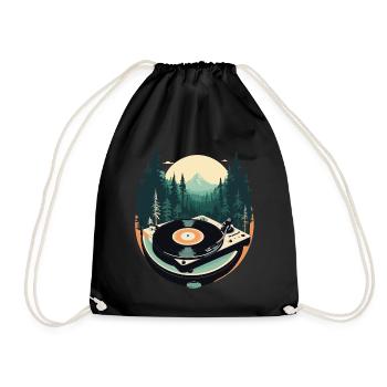 Musique Streetwear Tenue Platine Forêt - Sac de sport léger - noir - Devant