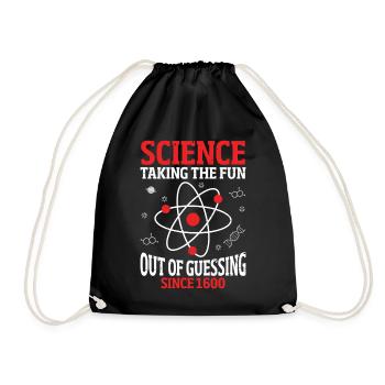 Enlever le plaisir de deviner la science de laboratoire amusante - Sac de sport léger - noir - Devant