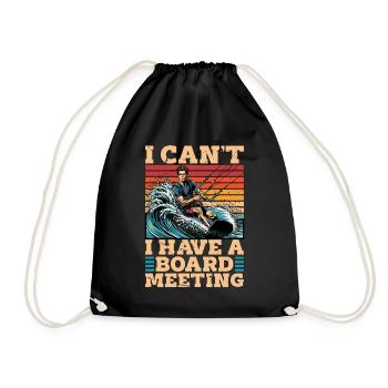 Kitesurf Je ne peux pas J’ai une planche Sports nautiques - Sac de sport léger - noir - Devant