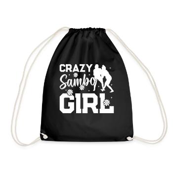 Crazy Sambo Girl - Sambo Wrestling Combat Sambo - Drawstring Bag - black - Front