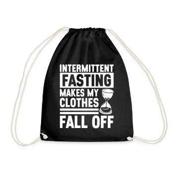 Jeûne intermittent Jeûne intermittent - Sac de sport léger - noir - Devant