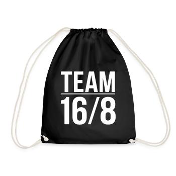 Intermittent fasting Intermittent fasting - Drawstring Bag - black - Front
