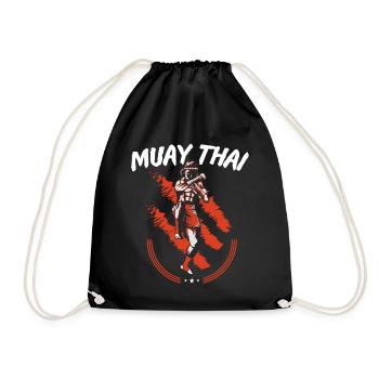 Muay Thai Boxe Art martial des huit membres Muay - Sac de sport léger - noir - Devant