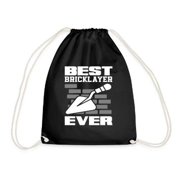 Bricklayer Best Mason Ever - Drawstring Bag - black - Front