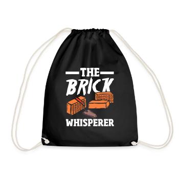Mason The Brick Whisperer - Drawstring Bag - black - Front