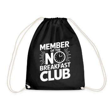 Intermittent fasting Intermittent fasting - Drawstring Bag - black - Front