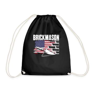 Bricklayer Bricklayer American Pride - Drawstring Bag - black - Front