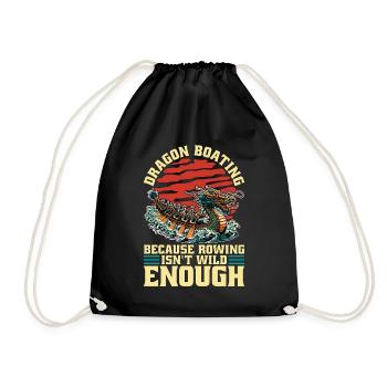 Dragon Boating Because Rowing Loves Boat Racing - Drawstring Bag - black - Front